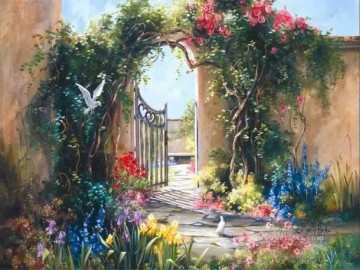 Garden Painting - yxf067bE MB garden